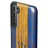 Barbados Flag Dark Wood Galaxy S21 FE Pro Case